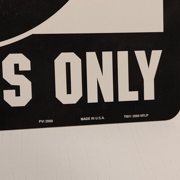 RETRO OAKLAND RAIDERS ROOM SIGN Do Not Enter RAIDERS Players ONLY NFL - Picture 3 of 4